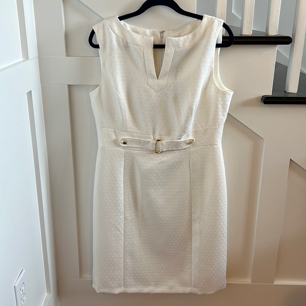 Chelsea Rose White Sheath Dress NWT